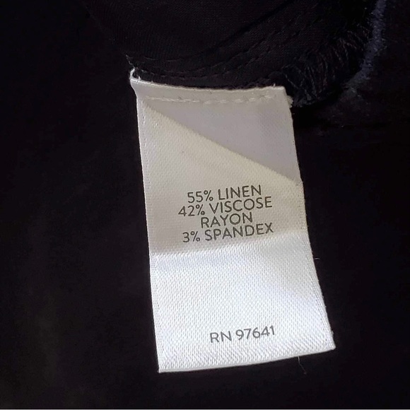 J. Jill Modern Linen-Stretch Slit-Hem Pants - Picture 6 of 9